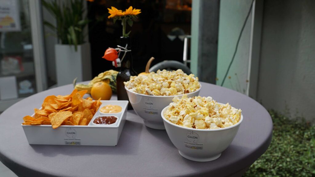 CircON-Mehrwegverpackung für Popcorn und Nachos kommen in das Central & Union Filmtheater